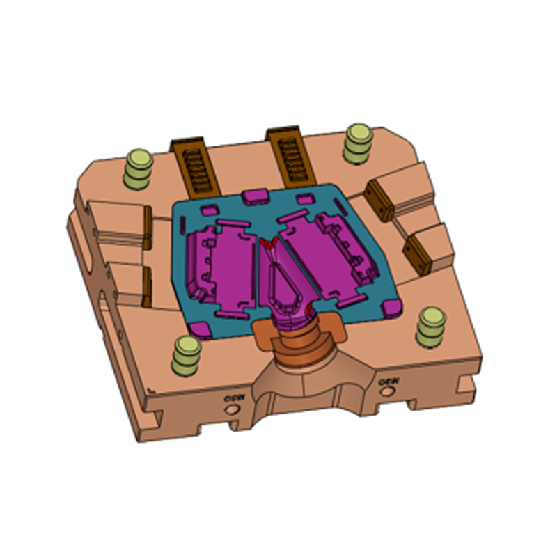 Aloi aluminium aloi di mati plat petak bateri satu acuan dua lubang Aloi aluminium aloi di mati plat petak bateri satu acuan dua lubang