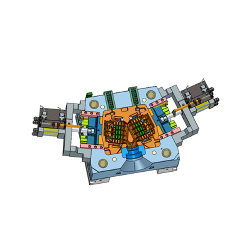 Aloi aluminium aloi di mati plat petak bateri satu acuan dua lubang Aloi aluminium aloi di mati plat petak bateri satu acuan dua lubang